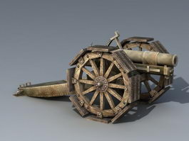 Vintage Artillery 3d model preview