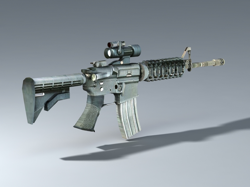 M-4 Carbine 3d rendering