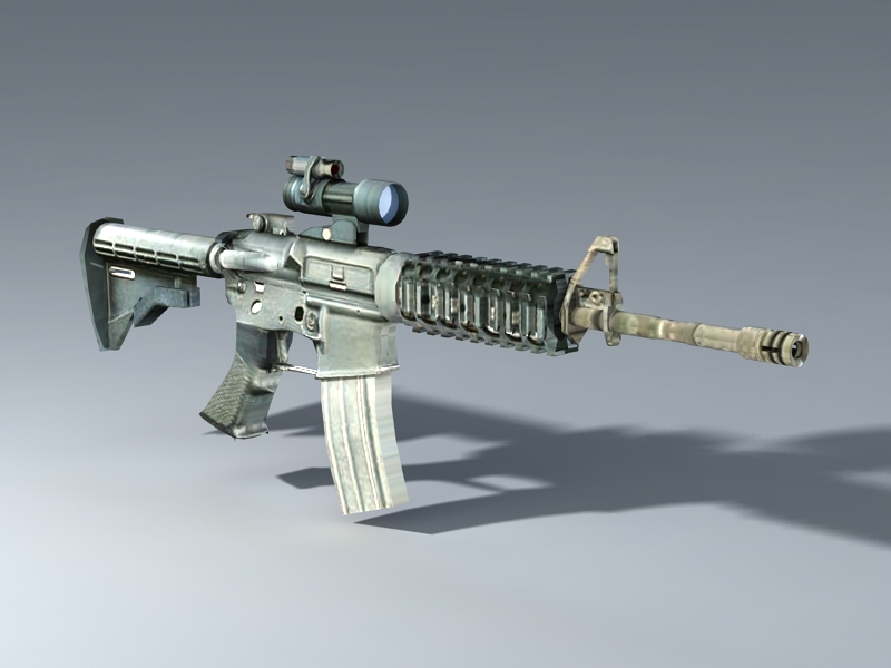 M-4 Carbine 3d rendering