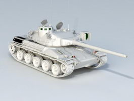 French AMX Tank 3d model preview