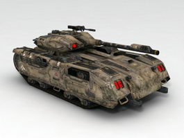 Sci-Fi Tank 3d model preview