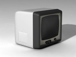 Old CRT Monitor 3d model preview