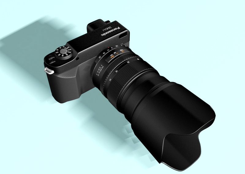 Panasonic Lumix DMC-L1 3d rendering