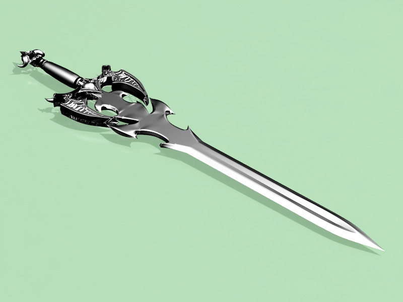 Dragon Sword 3d rendering