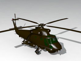 Attack Helicopter 3d model preview