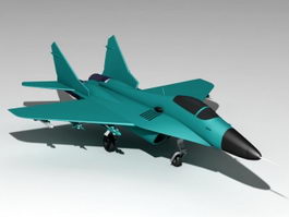 MiG-29 Soviet Fighter 3d model preview