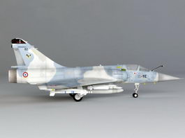 French Mirage 2000 Fighter 3d model preview