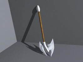 Dual Bladed Battle Axe 3d preview