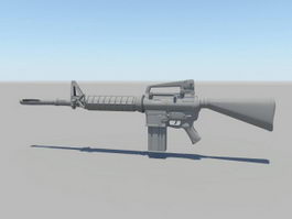 Military Assault Rifle 3d model preview