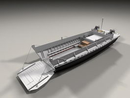 Amphibious Landing Craft 3d model preview