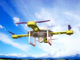 Drone Quadcopter 3d preview
