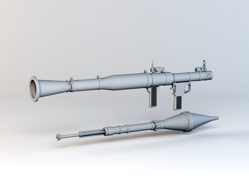 Rpg 7 Rocket Launcher 3d Model Cadnav