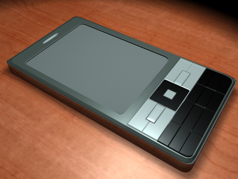Early Smartphone 3d rendering