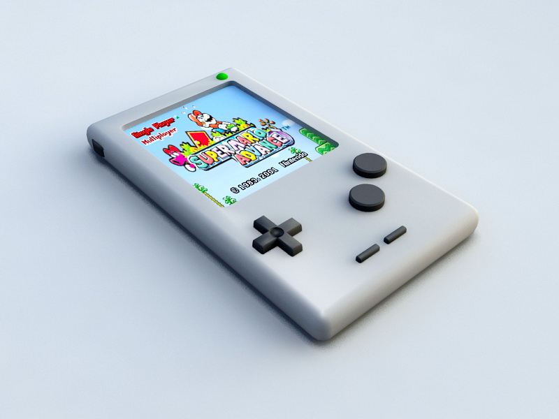 Game Boy 3d rendering