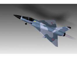 Mirage 2000 Fighter Jet 3d model preview
