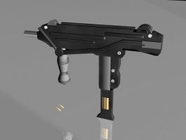 Mini Uzi Submachine Gun 3d model preview