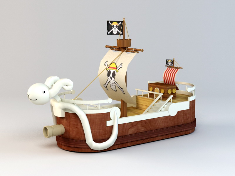 One Piece Going Merry Ship 3d model - CadNav