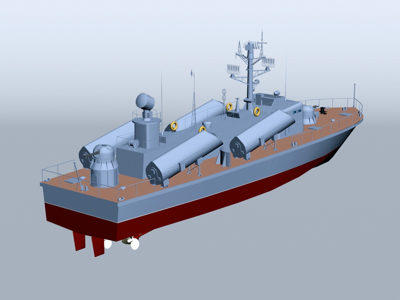Osa-class Missile Boat 3d model 3D Studio,3ds Max,Object 