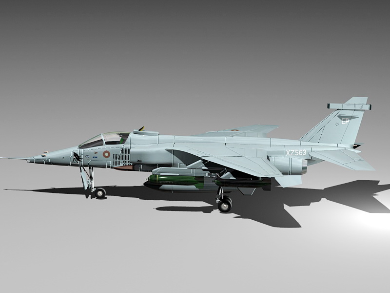 SEPECAT Jaguar Fighter Jet 3d rendering