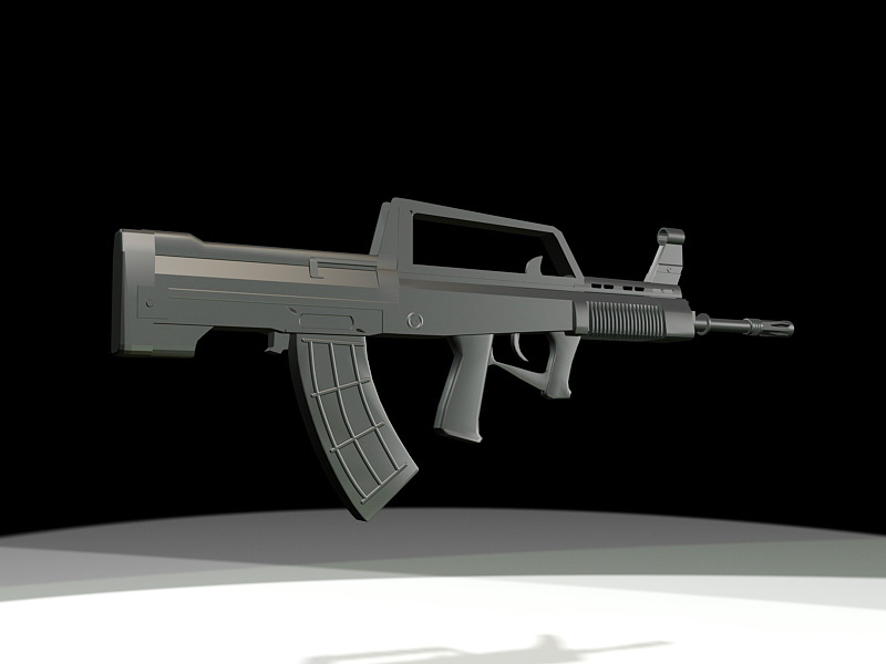 QBZ-95 Chinese Assault Rifle 3d rendering