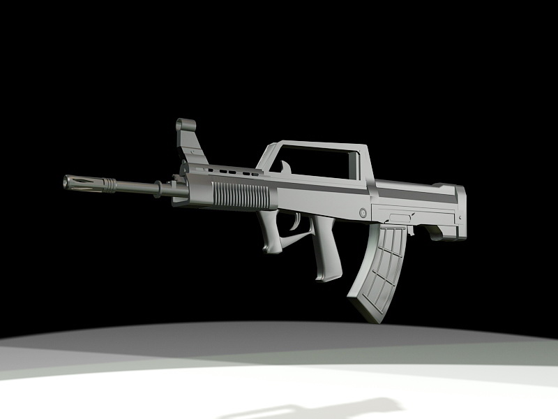 QBZ-95 Chinese Assault Rifle 3d rendering