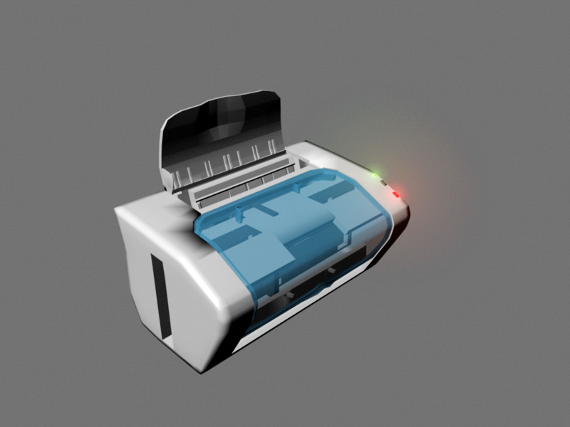Inkjet Printer 3d rendering
