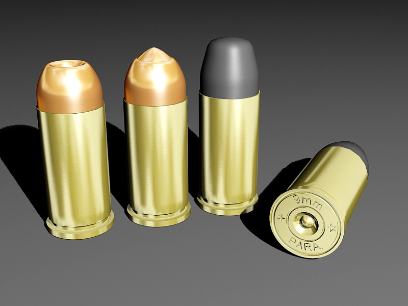gun bullet 3d model free