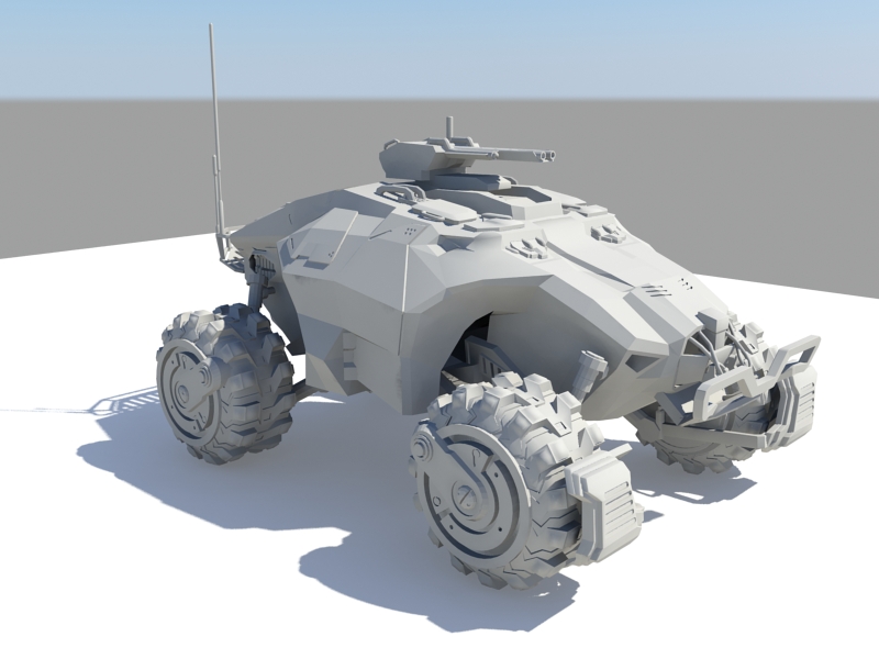 Sci-Fi Infantry Fighting Vehicle 3d model 3ds Max files free download ...