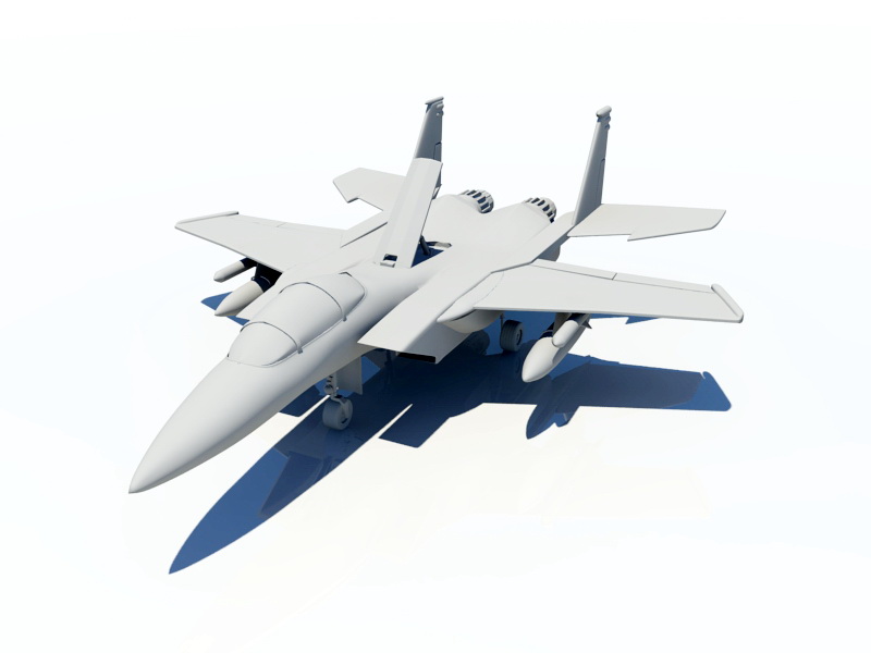 F15 Fighter Jet 3d rendering