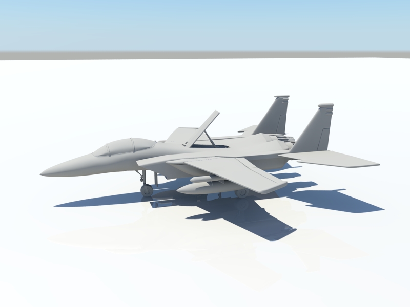F15 Fighter Jet 3d rendering