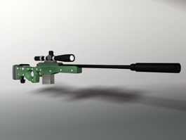 AWP Sniper 3d model preview