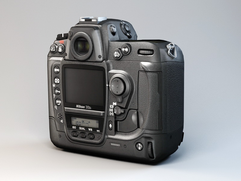 Nikon D2X Camera 3d rendering