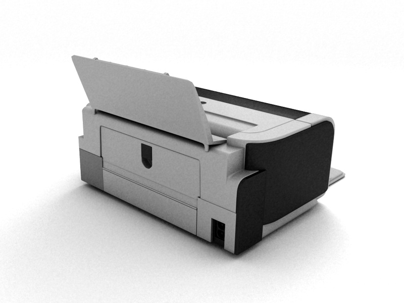 Canon Home Printer 3d rendering