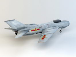 Chinese J-6 Fighter Aircraft 3d preview