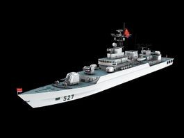 Chinese Navy Jiangwei Frigate 3d model preview