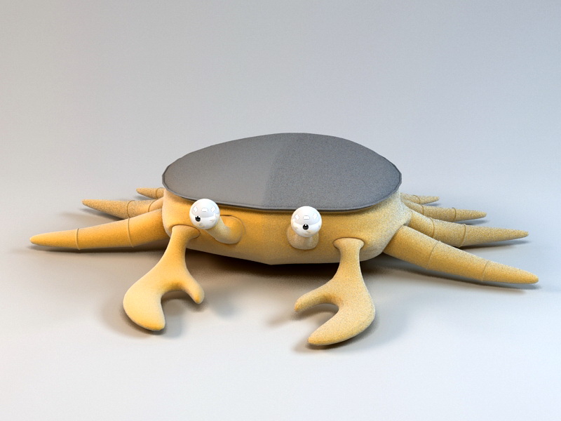 Cartoon Crab 3d rendering