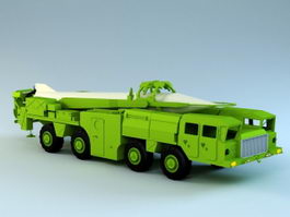 Scud Missile Truck 3d preview