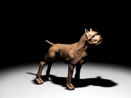 French Bulldog 3d model preview
