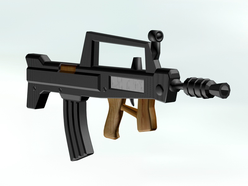 Type 95 Assault Rifle 3d rendering