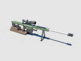 Navy SEAL Sniper Rifle 3d model preview