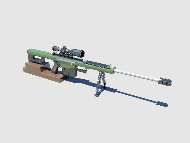 Navy SEAL Sniper Rifle 3d rendering