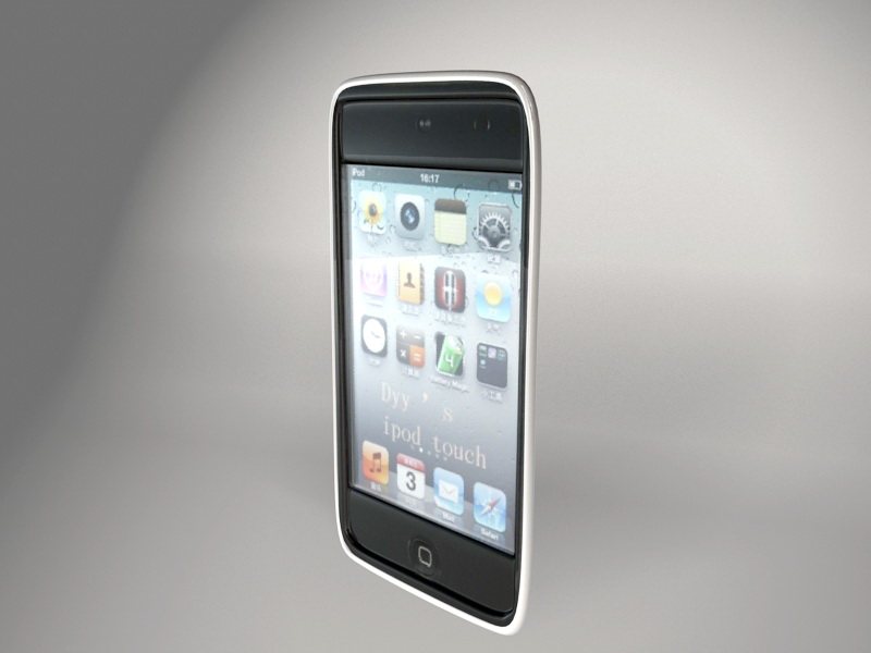 iPod Touch 6 3d rendering