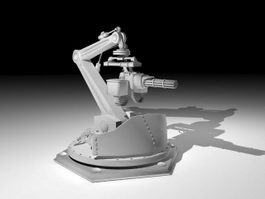 Automatic Turret 3d model preview