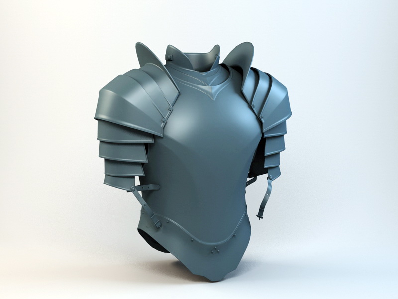 Medieval Light Armor 3d rendering