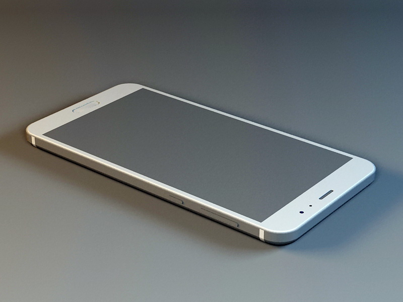 Android Mobile Phone 3d rendering