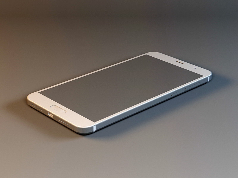 Android Mobile Phone 3d rendering