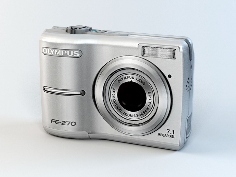 Olympus FE-270 Digital Camera 3d rendering