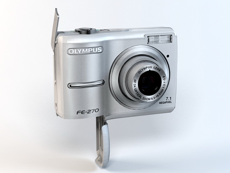 Olympus FE-270 Digital Camera 3d rendering