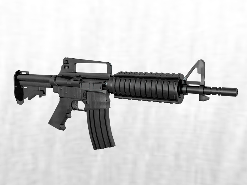 Modern Assault Rifle 3d rendering