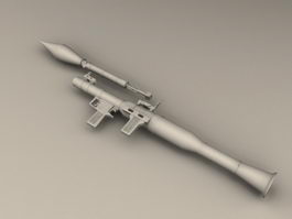 RPG-7 Anti-Tank Rocket Launcher 3d model preview